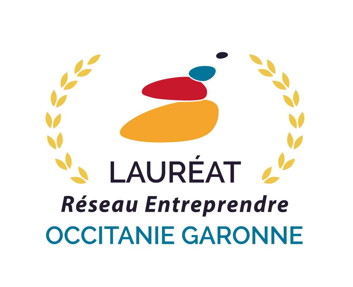 Logo Lauréat Réseau Entreprendre Occitanie Garonne